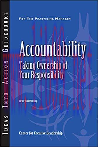(PDF)Accountability: Taking Ownership of Your Responsibility 1st Edition