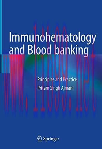 [AME]Immunohematology and Blood banking: Principles and Practice (Original PDF)
