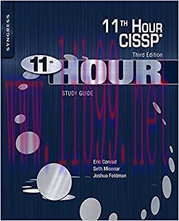 Eleventh Hour CISSP®: Study Guide 3rd Edition,