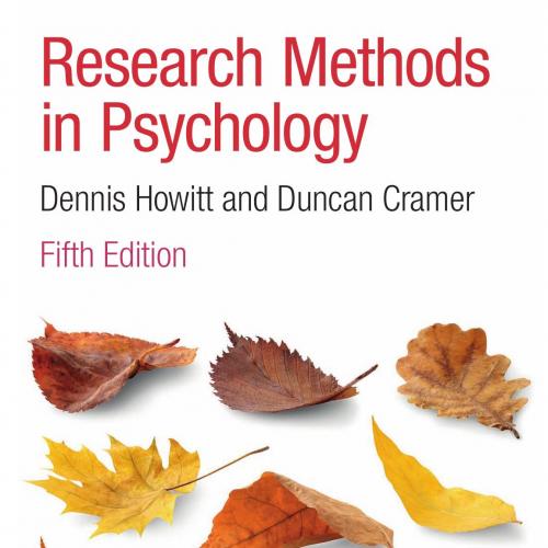 Research Methods in Psychology 5th Edition
