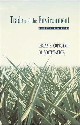 Trade and the Environment Theory and Evidence (Princeton Series in International Economics)