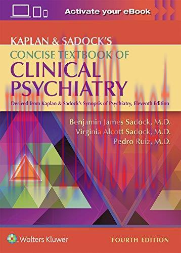 [AME]Kaplan & Sadock's Concise Textbook of Clinical Psychiatry, 4th Edition (Epub)
