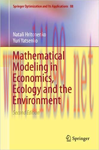 (PDF)Mathematical Modeling in Economics, Ecology and the Environment (Springer Optimization and...