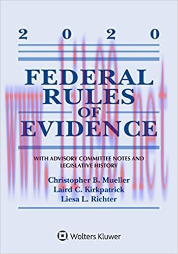 (PDF)Federal Rules of Evidence: With Advisory Committee Notes and Legislative History: 2020 Sta...