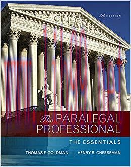 Paralegal Professional: The Essentials, The 5th Edition,
