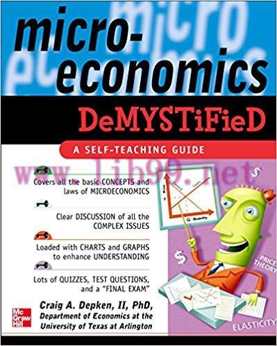 Microeconomics Demystified: A Self-Teaching Guide 1st Edition,