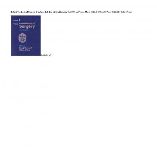 Morris - Oxford Textbook of Sur