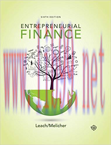 Solution Manual for Entrepreneurial Finance 6th Edition by J. Chris Leach