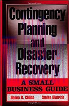 (PDF)Contingency Planning and Disaster Recovery: A Small Business Guide 1st Edition