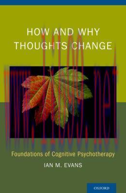 [AME]How and Why Thoughts Change: Foundations of Cognitive Psychotherapy