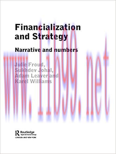 (PDF)Financialization and Strategy: Narrative and Numbers 1st Edition