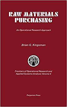 (PDF)Raw Materials Purchasing An Operational Research Approach (Frontiers of Operational FORS) ...