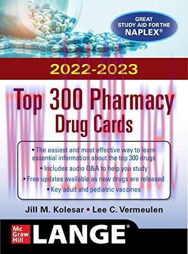 [AME]McGraw Hill’s 2022/2023 Top 300 Pharmacy Drug Cards (Original PDF)