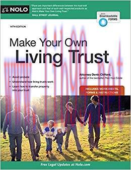 Make Your Own Living Trust 14th Edition,