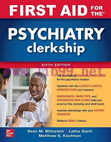 [AME]First Aid for the Psychiatry Clerkship, Sixth Edition (High Quality PDF)