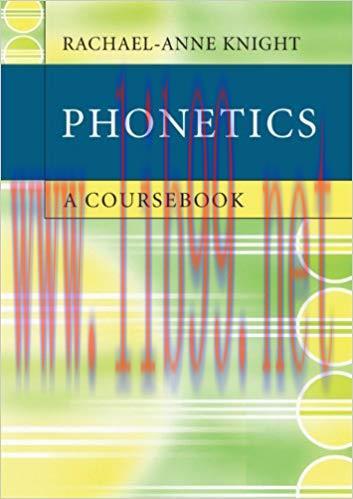 (PDF)Phonetics: A Coursebook