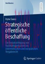 [PDF]Strategische öffentliche Beschaffung: Die Berücksichtigung von Nachhaltigkeitszielen im ös...