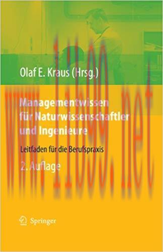 (PDF)Managementwissen für Naturwissenschaftler und Ingenieure: Leitfaden für die Berufspraxis (...
