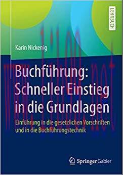 (PDF)Buchführung: Schneller Einstieg in die Grundlagen: Einführung in die gesetzlichen Vorschri...