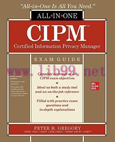 [FOX-Ebook]CIPM Certified Information Privacy Manager All-in-One Exam Guide