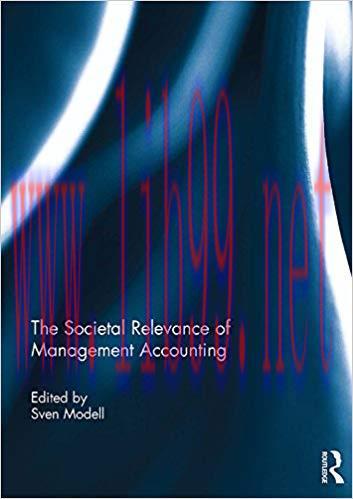 (PDF)The Societal Relevance of Management Accounting 1st Edition
