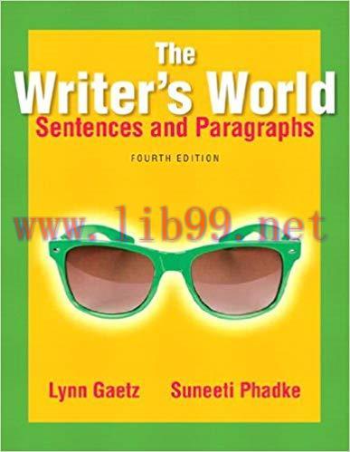 (PDF)The Writer’s World: Sentences and Paragraphs 4th Edition