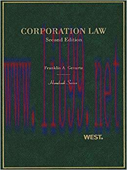 (PDF)Gevurtz’s Corporation Law, 2d (Hornbook Series) 2nd Edition