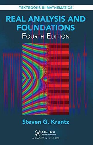 [FOX-Ebook]Real Analysis and Foundations, 4th Edition