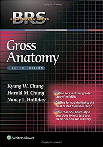 BRS Gross Anatomy, 8th Edition