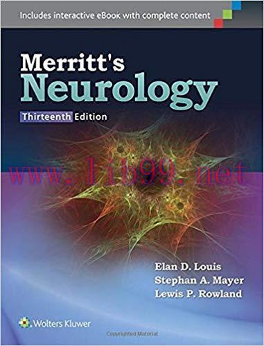[PDF]Merritt’s Neurology Thirteenth Edition+CHM版+EPUB版