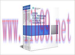 CFA Program Curriculum 2020 Level III, Volumes 1 – 6 (CFA Curriculum 2020) 1st Edition,