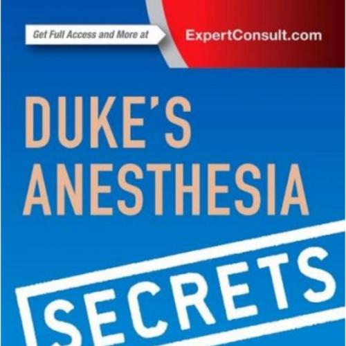 Duke's Anesthesia Secrets 5th Edition - Fu Ben (2) - Fu Ben (2)