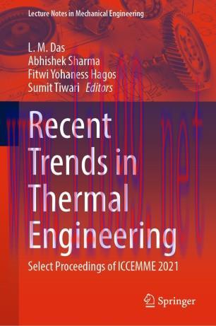 Recent Trends in Thermal Engineering
