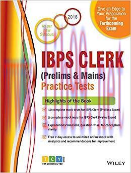 (PDF)Wiley’s IBPS Clerk (Prelims & Mains) Practice Tests