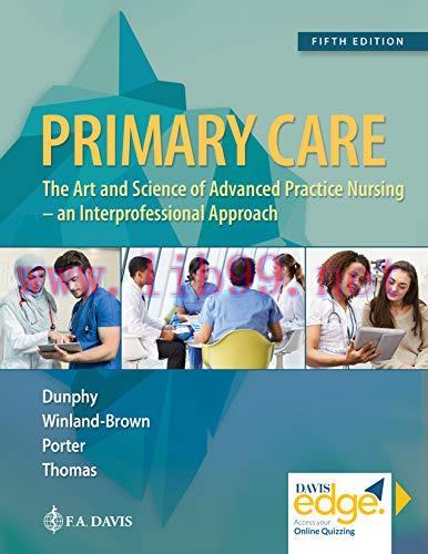 [AME]Primary Care: Art and Science of Advanced Practice Nursing – An Interprofessional Approach...