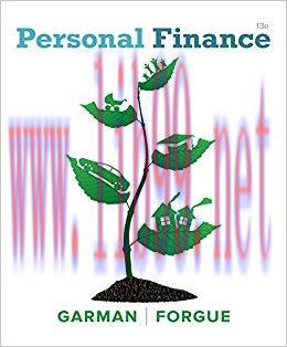 (PDF)Personal Finance 13th Edition