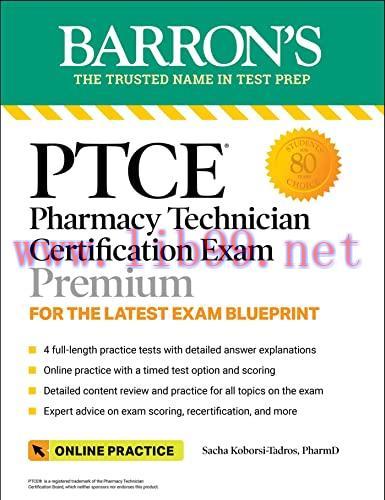 [AME]PTCE: Pharmacy Technician Certification Exam, 3rd Edition (Barron's Test Prep) (EPUB)
