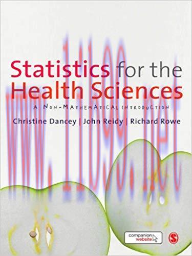 (PDF)Statistics for the Health Sciences: A Non-Mathematical Introduction (Sage01) 1st Edition