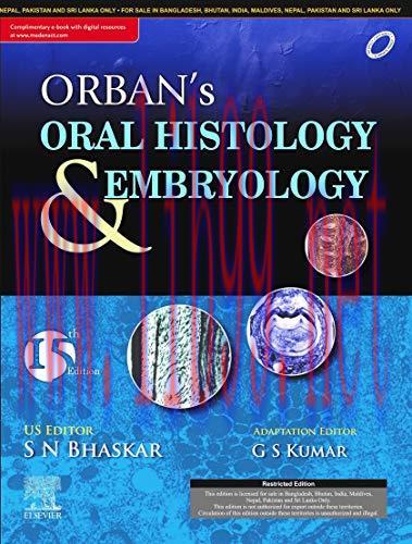 [AME]Orban’s Oral Histology and Embryology, 15th Edition (Original PDF)