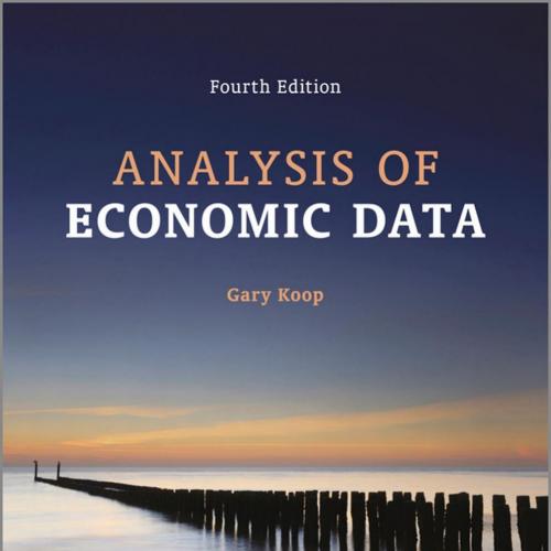 Analysis of Economic Data 4th Edition by Gary L. Koop