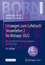 [PDF]Lösungen zum Lehrbuch Steuerlehre 2 Rechtslage 2022: Mit zusätzlichen Prüfungsaufgaben und...