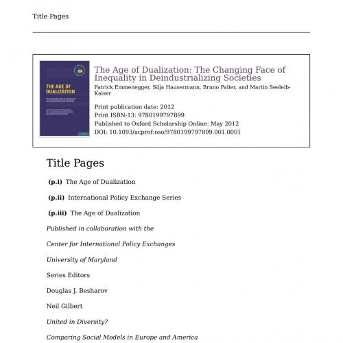 Age of Dualization, The