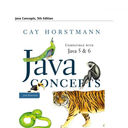 Java Concepts, Compatible with Java 5 and 6, 5th Edition