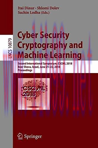 [FOX-Ebook]Cyber Security Cryptography and Machine Learning: 2nd International Symposium