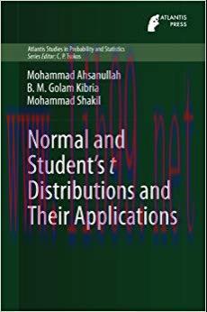 (PDF)Normal and Student´s t Distributions and Their Applications (Atlantis Studies in Probabili...