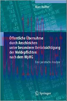 (PDF)Öffentliche Übernahme durch Anschleichen unter besonderer Berücksichtigung der Meldepflich...