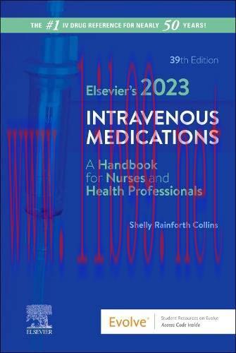 [AME]Elsevier’s 2023 Intravenous Medications, 39th edition (True PDF)