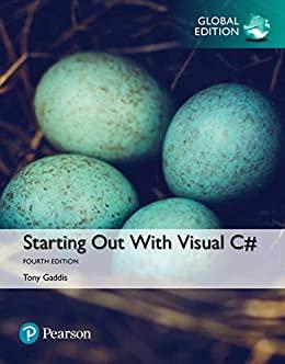 (Test Bank)Starting out with Visual C#, 4th Global Edition.zip