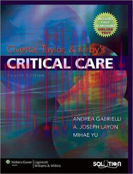 [AME]Civetta, Taylor and Kirby's Critical Care, 4th Edition (Original PDF)