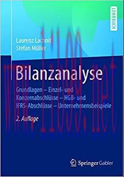 (PDF)Bilanzanalyse: Grundlagen – Einzel- und Konzernabschlüsse – HGB- und IFRS-Abschlüsse – Unt...